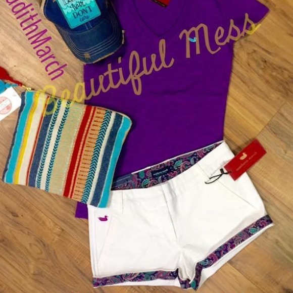 White with paisley trim chinos - Picture 8 of 8